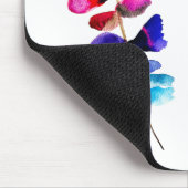 Cute colorful leaves watercolor mousepad (Ecke)