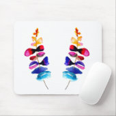 Cute colorful leaves watercolor mousepad (Mit Mouse)