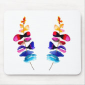 Cute colorful leaves watercolor mousepad (Vorne)