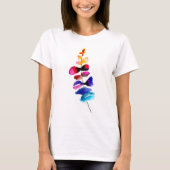 Cute colorful leaves watercolor T-Shirt (Vorderseite)