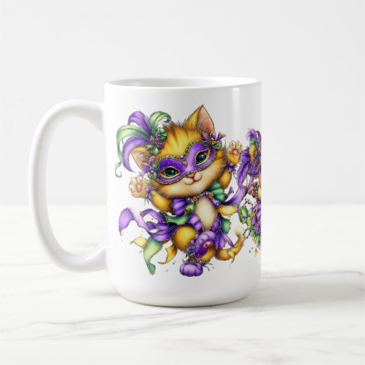 CUTE COLORFUL MARDI GRAS ANIMALS KAFFEETASSE (Links)