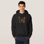 Cute Colorful Monarch Butterfly Flower Butterflie Hoodie (Vorne ganz)