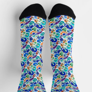 Cute colorful Monster-Gesichtsmuster Case-Mate iPh Socken