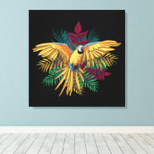 Cute colorful Parrot Design Leinwanddruck (Insitu (Holzboden))
