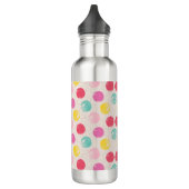 Cute Colorful Polka Dot Pattern Edelstahlflasche (Links)