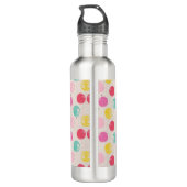 Cute Colorful Polka Dot Pattern Edelstahlflasche (Rückseite)
