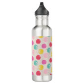 Cute Colorful Polka Dot Pattern Edelstahlflasche (Rechts)