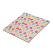 Cute Colorful Polka Dot Pattern Fliese (Seite)