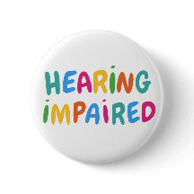 Cute Colorful Rainbow Typography Hearing Impaired