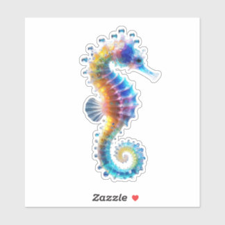 Cute Colorful Seahorses Aufkleber