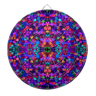 Cute colorful spiral cosmos patterns dartscheibe