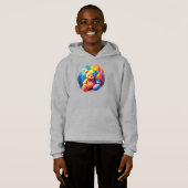 cute colorful teddy T-Shirt Hoodie (Vorne ganz)