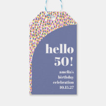 Cute Colorful Watercolor Dot Custom Birthday Party