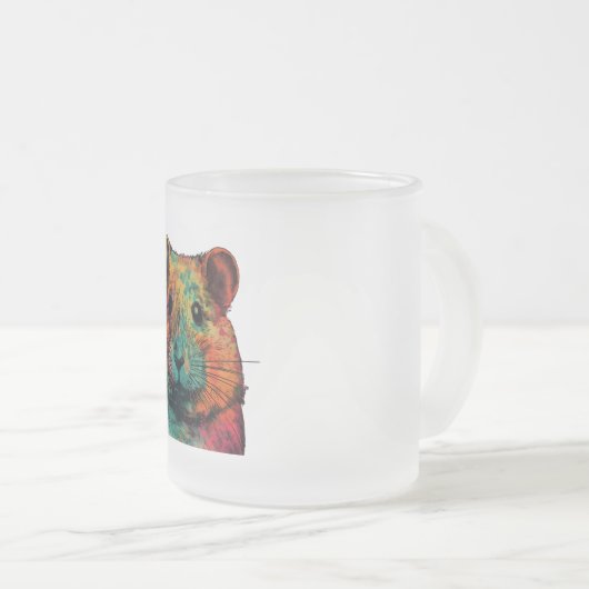 cute colour full hamster art design  mattglastasse (VorderseiteRechts)