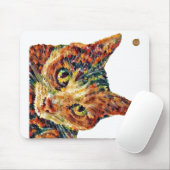 Cute Colourful Cat Mouse mat Mousepad (Mit Mouse)
