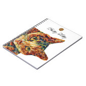 Cute Colourful Cat Notebook Notizblock (Linke Seite)
