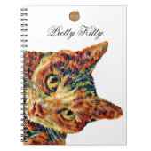 Cute Colourful Cat Notebook Notizblock (Vorderseite)