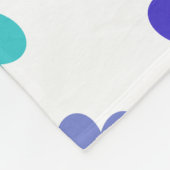 Cute colourful hearts fleecedecke (Ecke)