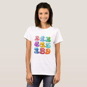Cute Colourful Numbers Maths T Shirt for Kids (Vorne ganz)