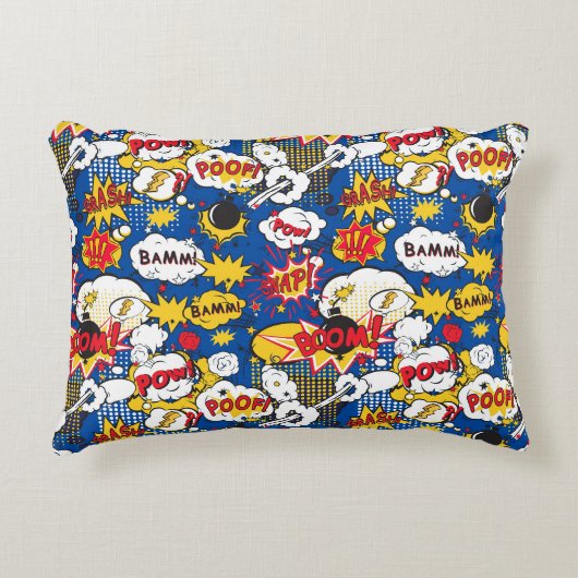 Cute Comic Pattern  Dekokissen (Vorderseite)