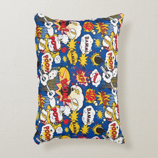Cute Comic Pattern  Dekokissen (Vorderseite(Vertikal))