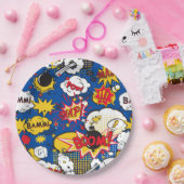 Cute Comic Pattern Pappteller (Party)