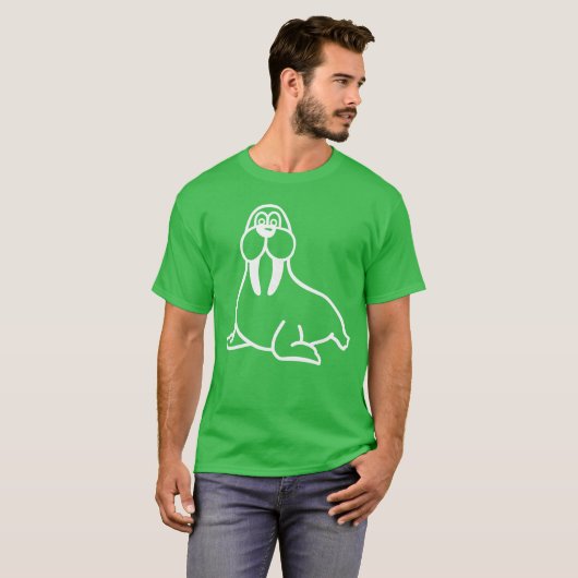 Cute comic walrus gift T-Shirt (Vorne ganz)