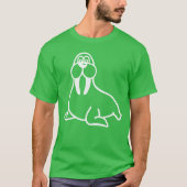 Cute comic walrus gift T-Shirt (Vorderseite)