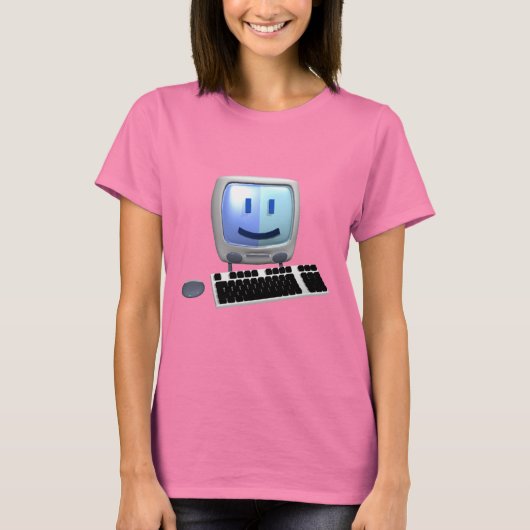 Cute computer face. T-Shirt (Vorderseite)