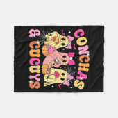 Cute Conchas And Cucuys Ghost Funny Mexican Hallow Fleecedecke (Vorderseite (Horizontal))