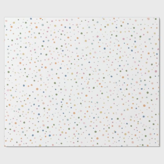 Cute Confetti Pattern | Playful Personalized Gift  Geschenkpapier (Flach)