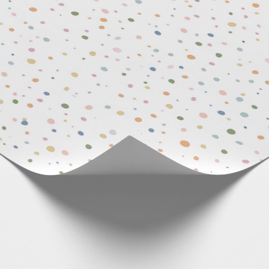 Cute Confetti Pattern | Playful Personalized Gift  Geschenkpapier (Ecke)