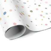 Cute Confetti Pattern | Playful Personalized Gift  Geschenkpapier (Rolleneckpunkt)