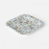 Cute Construction Theme Party Pappteller (Gewinkelt)