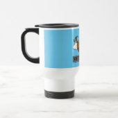 Cute Construction Worker Owl with Hard Hat Cartoon Reisebecher (Links)
