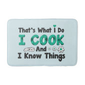 Cute cook word art kitchen badematte (Vorderseite)