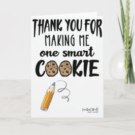 Cute Cookie for Teacher's Day Card Karte