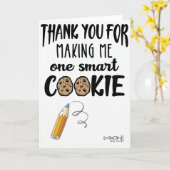 Cute Cookie for Teacher's Day Card Karte (Gelbe Blume)