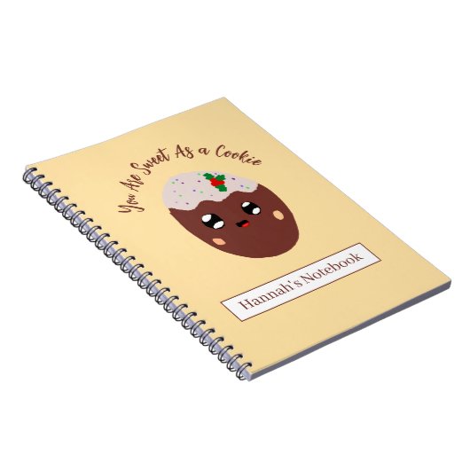 Cute Cookie Personalized Notizblock (Rechte Seite)