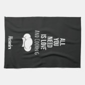 Cute Cooking Gifts Chefs Cooks Personalized Custom Geschirrtuch (Horizontal)