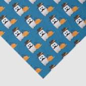 Cute Cool funny Halloween ghost moustache pattern Seidenpapier (Ausschnitt)