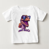 Cute Cool T-Rex Dinosaur Sunglasses Toddler Kids Baby T-shirt (Vorderseite)