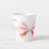 Cute Coquette Balletcore Valentine Milchtasse (Vorderseite)