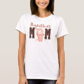 Cute Coquette Basketball Mom T-Shirt (Vorderseite)