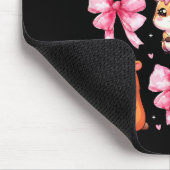 Cute Coquette Bow Capybara Pajamas Pjs Clothes Gir Mousepad (Ecke)