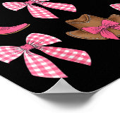 Cute Coquette Bow Nk Cowgirl Boots And Hats Cowgir Poster (Ecke)
