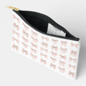 Cute Coquette Bow Pink Blush Zubehörtasche (Offen)