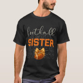 Cute Coquette Bow Srt Fantasy Football Sister Foot T-Shirt (Vorderseite)