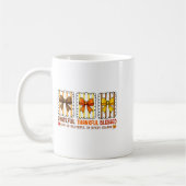 Cute Coquette Christian Fall Bow Grateful Thankful Kaffeetasse (Links)