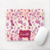 Cute Coquette country girl aesthetic pattern Mousepad (Mit Mouse)